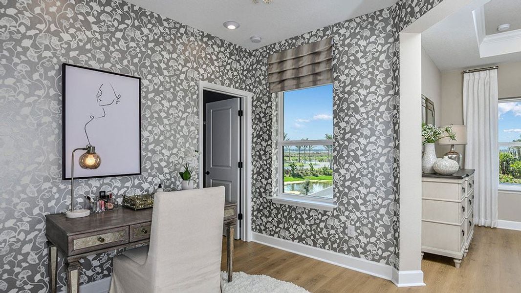 Representative furnished interior of a home built from the Boca Grande by Taylor Morrison in Cassia at Skye Ranch, Sarasota (Image 13).