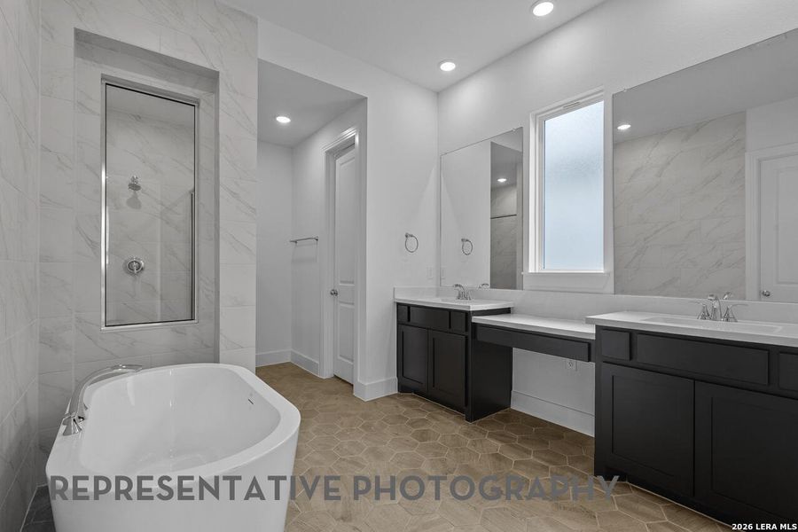 Furnished interior view inside a new home in Davis Ranch, San Antonio (Image 6).