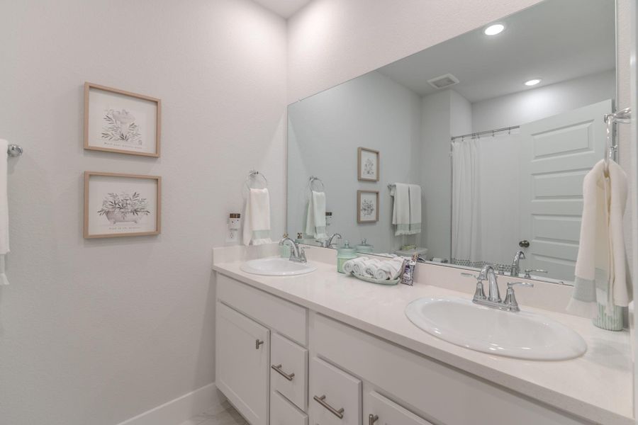 Furnished interior view inside a new home in Grand Central Park, Conroe (Image 32).