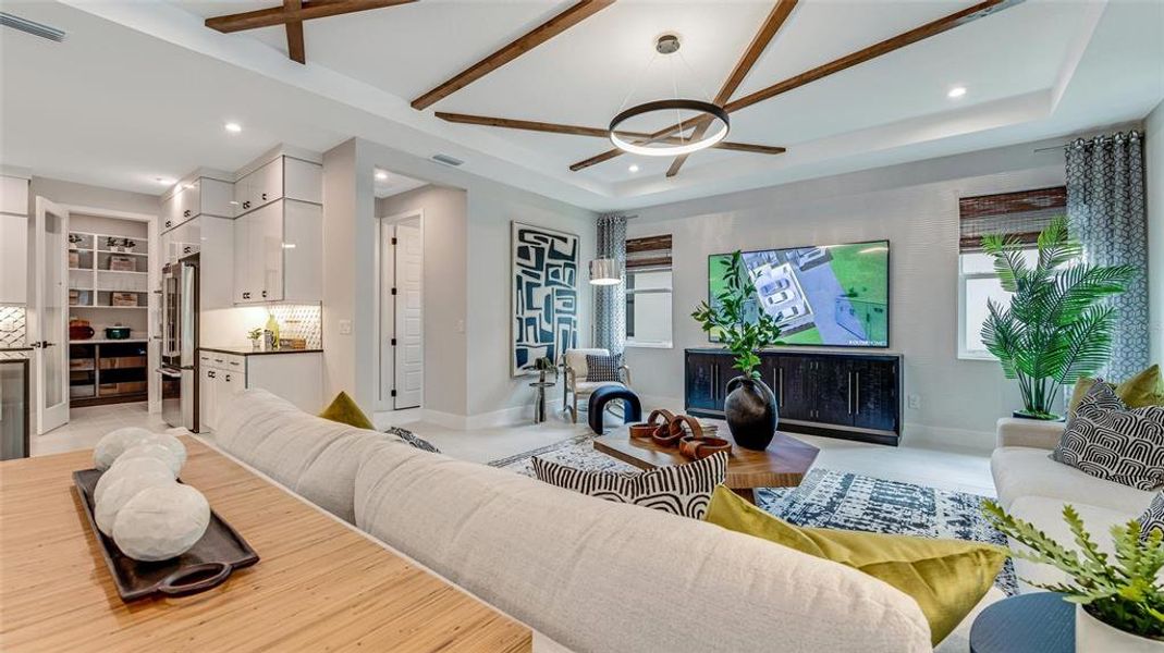 Furnished interior view inside a new home in Cresswind DeLand, Deland (Image 22).