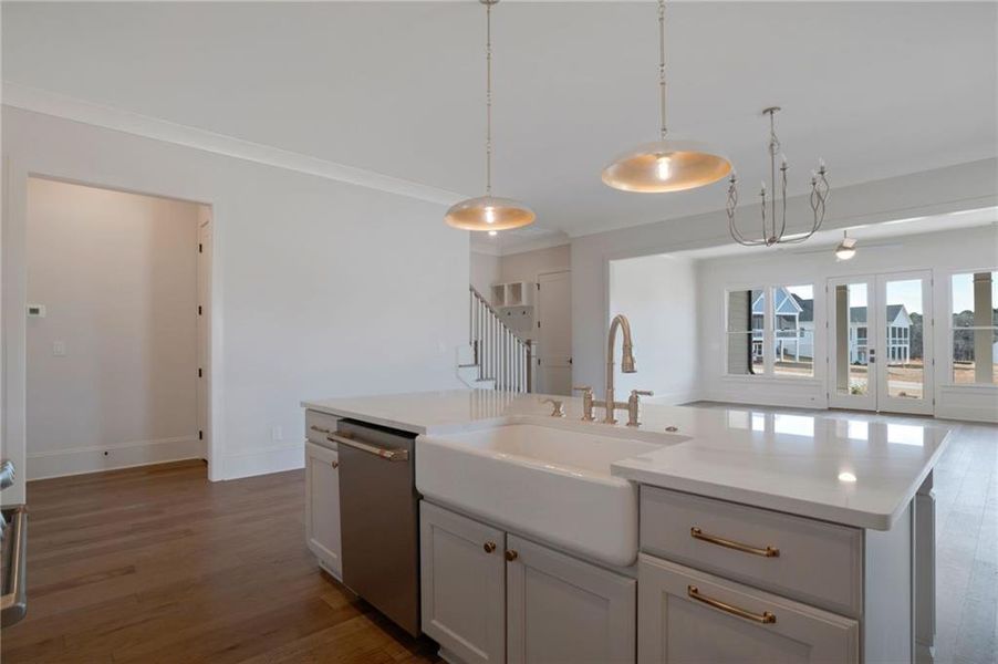 Furnished interior view inside a new home in , Statham (Image 3).