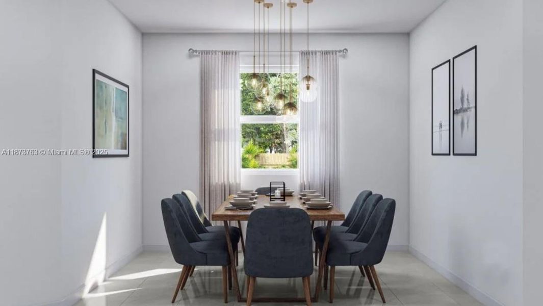 Furnished interior view inside a new home in Acacia Groves, Miami (Image 7). Furnished interior view inside a new home in Acacia Groves, Miami (Image 7).