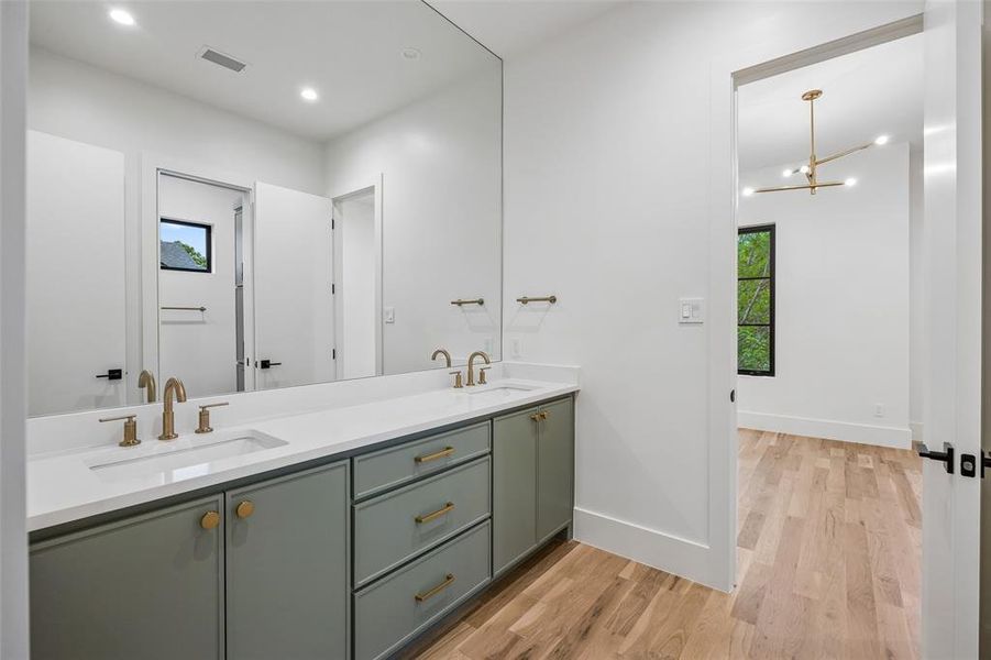 Furnished interior view inside a new home in , Dallas (Image 36).