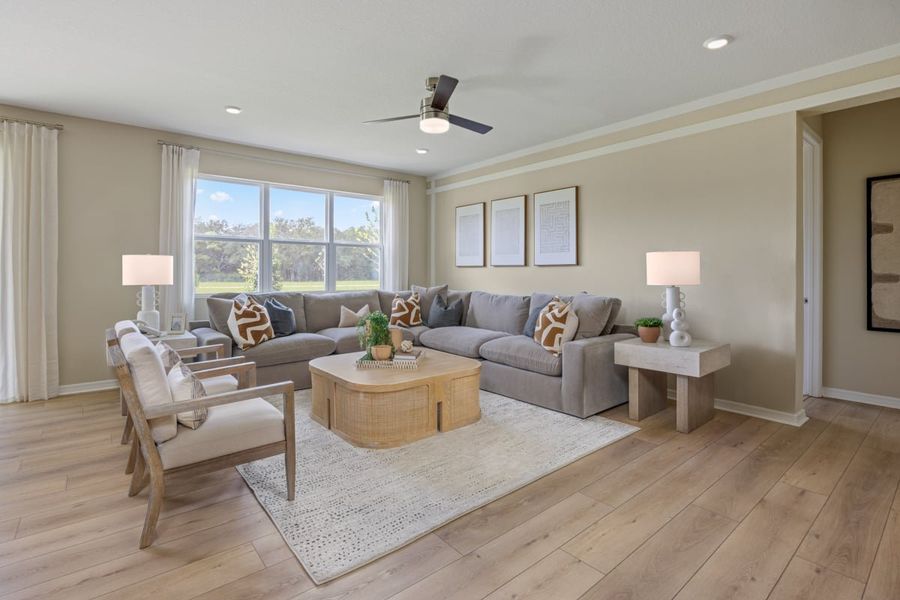 Representative furnished interior of a home built from the 2178 Modeled by KB Home in Woodland Oaks II, Brooksville (Image 4).