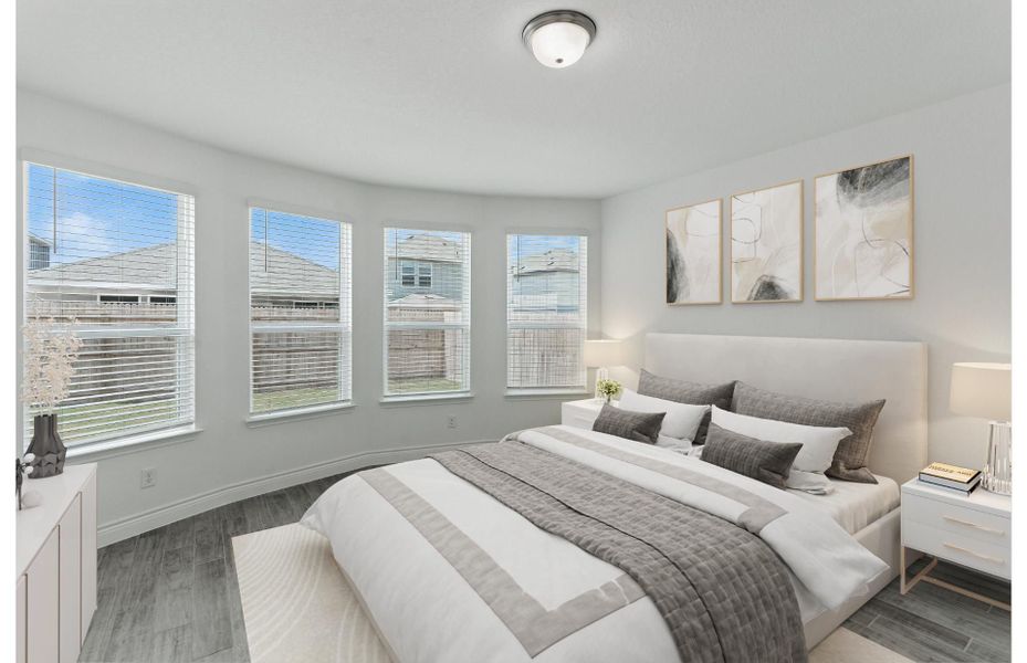 Furnished interior view inside a new home in Bison Ridge, San Antonio (Image 2).