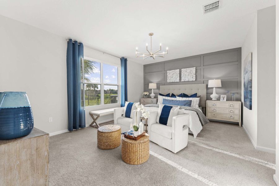 Primary Bedroom | Sherwood | Eagle Crest | New Homes in Grant Valkaria, FL | Landsea Homes