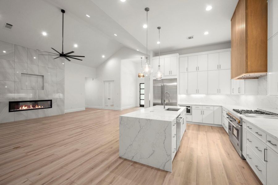 Furnished interior view inside a new home in , New Waverly (Image 14).