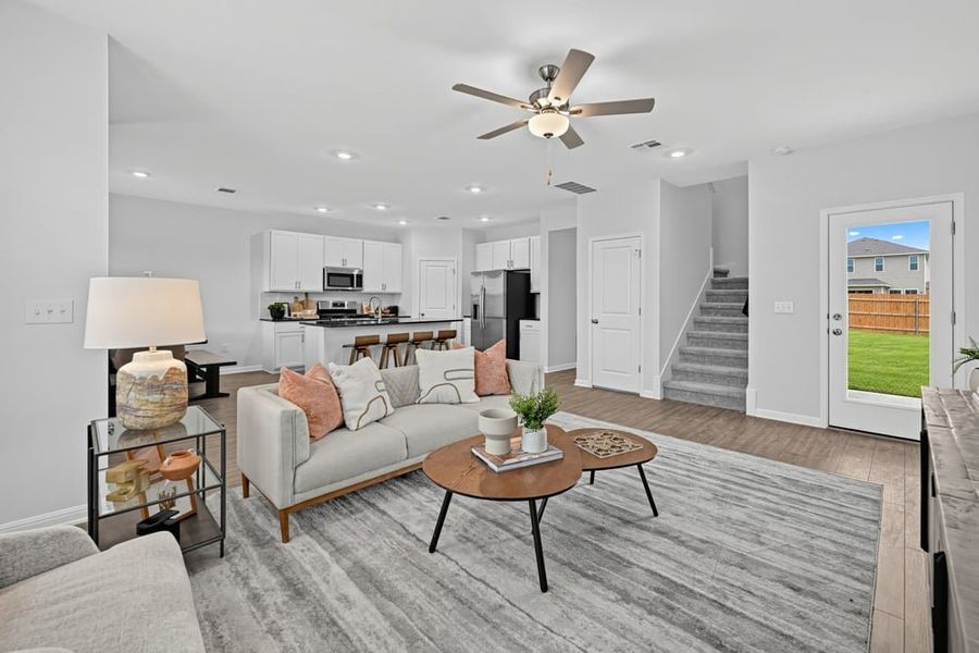 Representative furnished interior of a home built from the Grouse by Taylor Morrison in Longview, Del Valle (Image 7). Representative furnished interior of a home built from the Grouse by Taylor Morrison in Longview, Del Valle (Image 7).