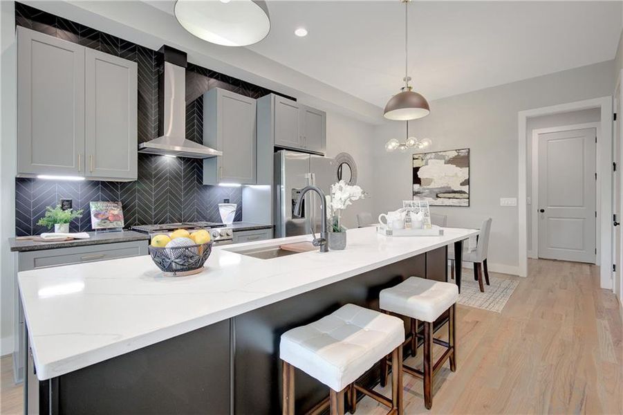 Furnished interior view inside a new home in , Atlanta (Image 32).