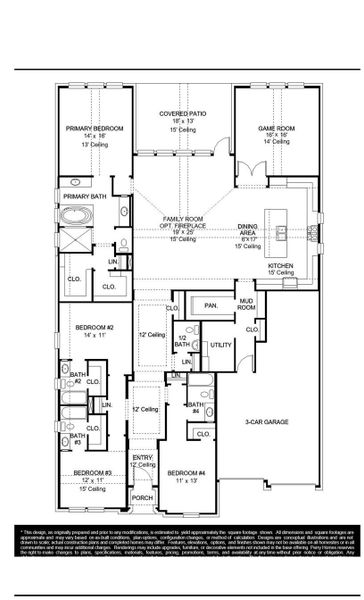 2D floor plan layout of this home in Everly, Hockley, TX (Image 2). 2D floor plan layout of this home in Everly, Hockley, TX (Image 2).