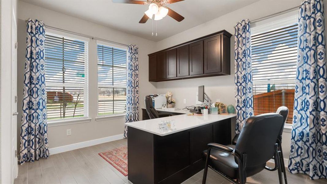Furnished interior view inside a new home in Bluestem, Rhome (Image 30).