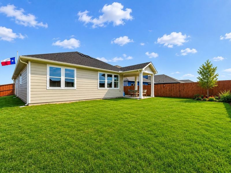 Exterior details and patio area of a home in Heartland, Crandall (Image 22). Exterior details and patio area of a home in Heartland, Crandall (Image 22).