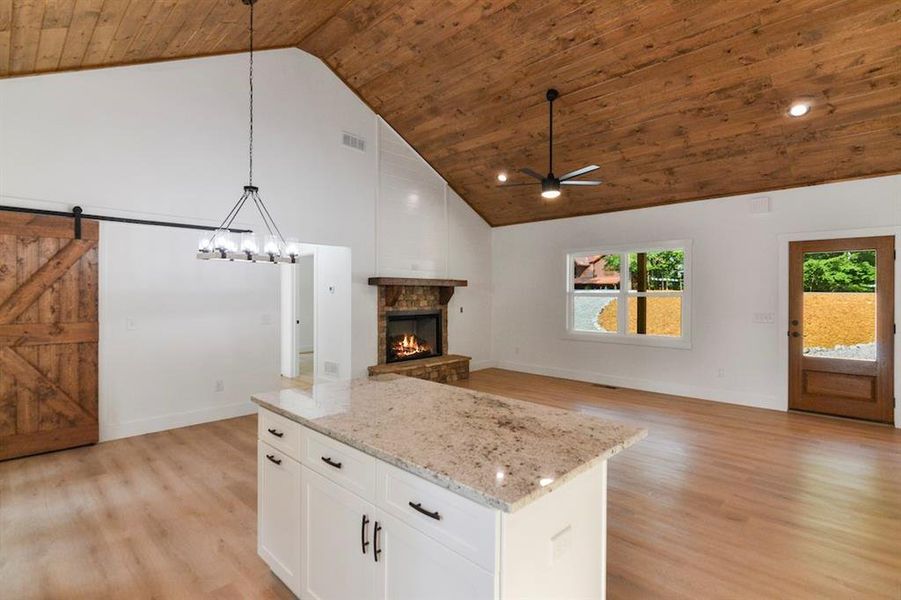 Furnished interior view inside a new home in , Ellijay (Image 3).