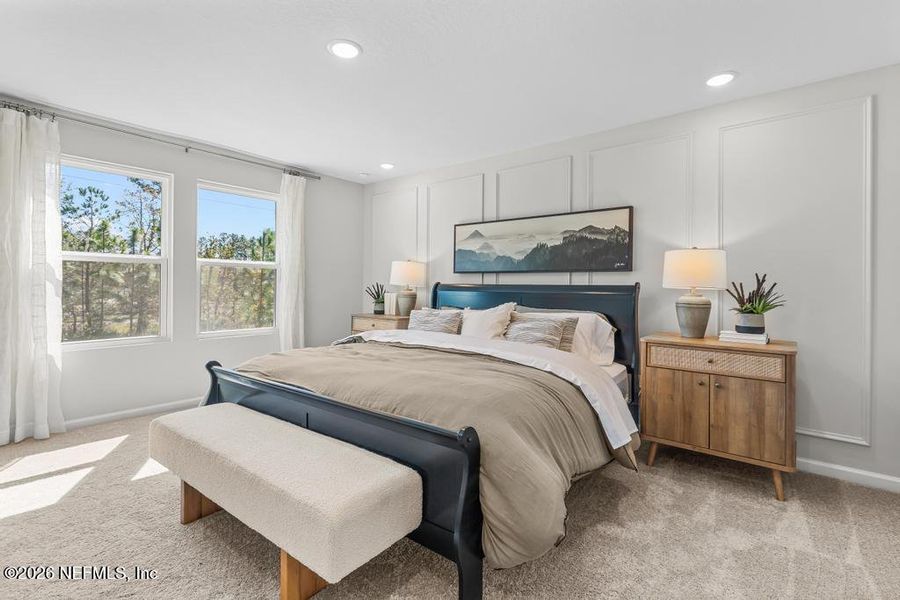 Furnished interior view inside a new home in The Landings at Pecan Park, Jacksonville (Image 10).