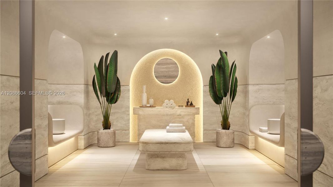 Furnished interior view inside a new home in , Coral Gables (Image 11).