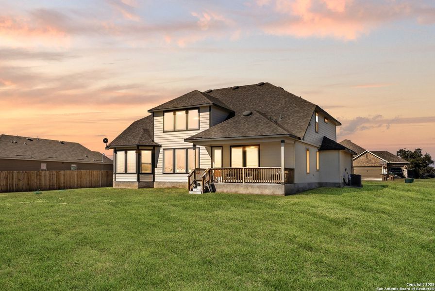 Exterior details and patio area of a home in Arched Oaks, Floresville (Image 4). Exterior details and patio area of a home in Arched Oaks, Floresville (Image 4).
