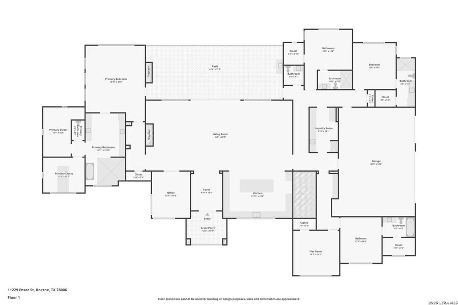 2D floor plan layout of this home in , Boerne, TX (Image 5).