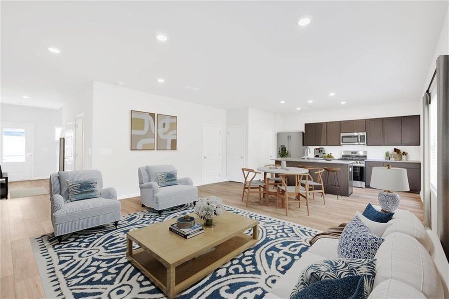 Furnished interior view inside a new home in Salacoa, Calhoun (Image 17).