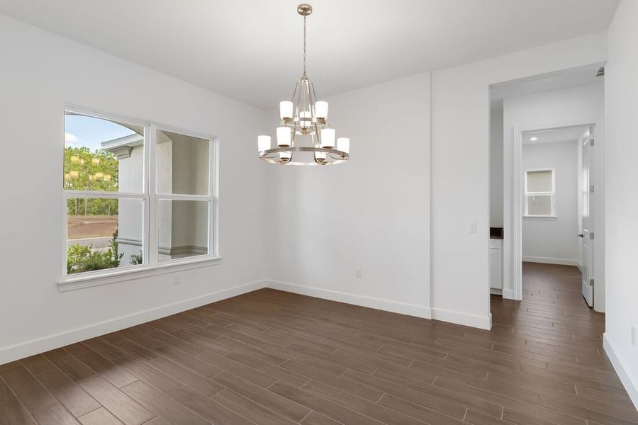 Representative unfurnished interior of a home built from the Ambra by Taylor Morrison in Esplanade at Center Lake Ranch, St. Cloud (Image 14).
