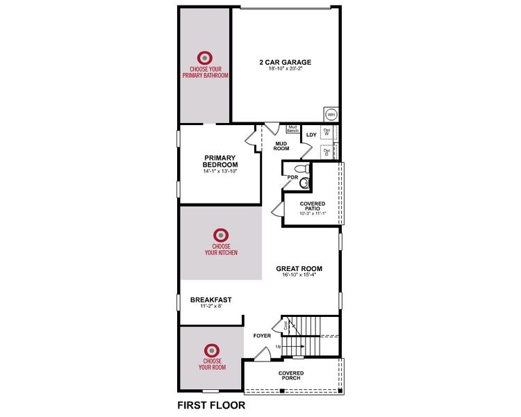 2D floor plan layout for the Conroe by Beazer Homes in Waterbend: Arbors 40', Euless, TX (Image 3). 2D floor plan layout for the Conroe by Beazer Homes in Waterbend: Arbors 40', Euless, TX (Image 3).