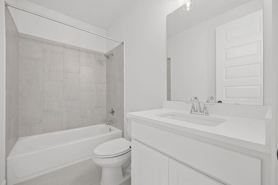 Furnished interior view inside a new home in The Colony, Bastrop (Image 10).