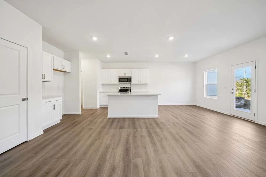 Representative Photo: Family Room & Kitchen
