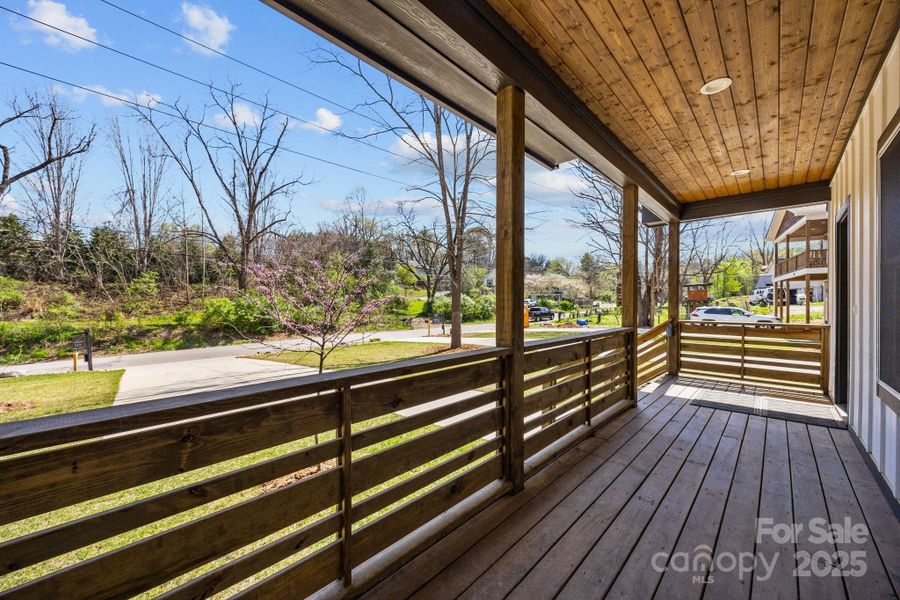 Enjoy the covered front porch