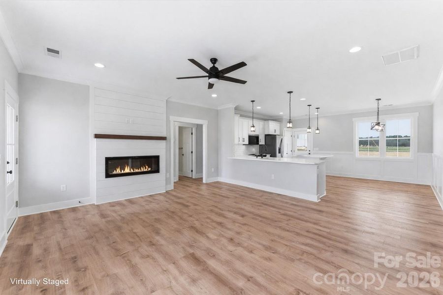 Living Room w Electric Fireplace Living Room w Electric Fireplace