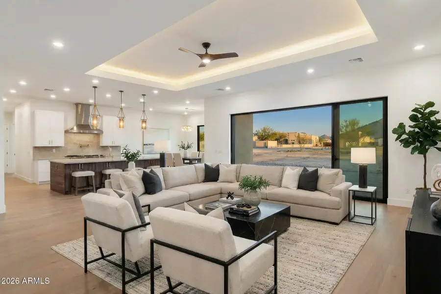 Open Living Room (Virtually Staged)