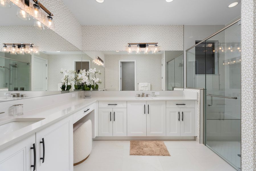 Representative furnished interior of a home built from the Andros by GL Homes in Valencia Harbor (55+), Fort Myers (Image 13).