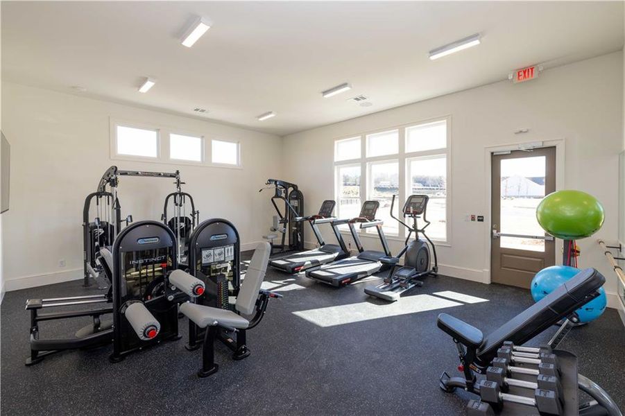 Furnished interior view inside a new home in Promenade at Sawnee Village, Cumming (Image 5).