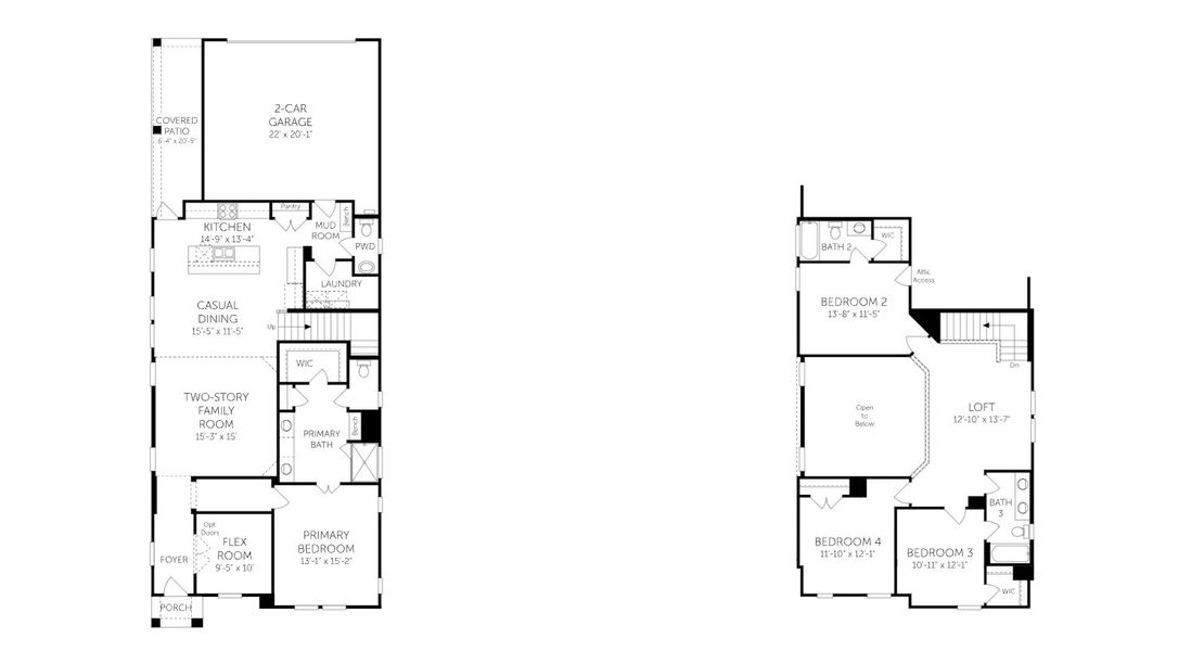 2D floor plan layout for the Karnes by Coventry Homes in Solterra Texas, Mesquite, TX (Image 3). 2D floor plan layout for the Karnes by Coventry Homes in Solterra Texas, Mesquite, TX (Image 3).