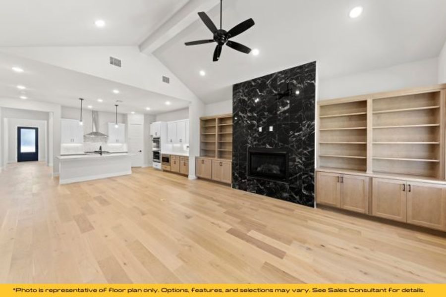 Representative unfurnished interior of a home built from the The Catalina by Stonefield Homes in The Highlands, Rockwall (Image 105).