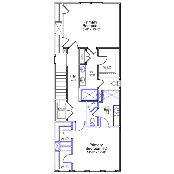 2D floor plan layout of this home in Laurinton Farms, Hopkins, SC (Image 3).