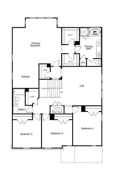 2D floor plan layout of this home in Salerno - Classic Collection, Round Rock, TX (Image 4). 2D floor plan layout of this home in Salerno - Classic Collection, Round Rock, TX (Image 4).