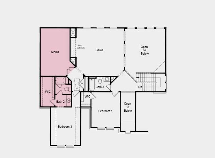 2D floor plan layout of this home in Highland Lakes 60s, McKinney, TX (Image 4). 2D floor plan layout of this home in Highland Lakes 60s, McKinney, TX (Image 4).