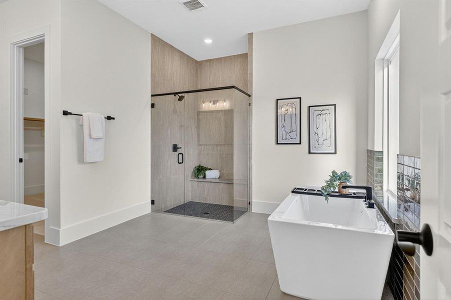Furnished interior view inside a new home in The Grove, Fort Worth (Image 16).