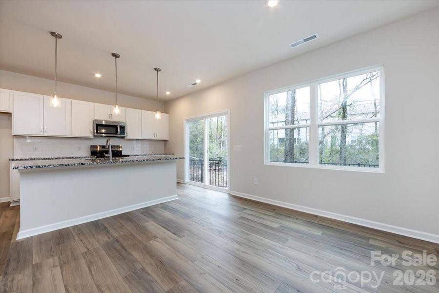 Kitchen with access to the outdoor living