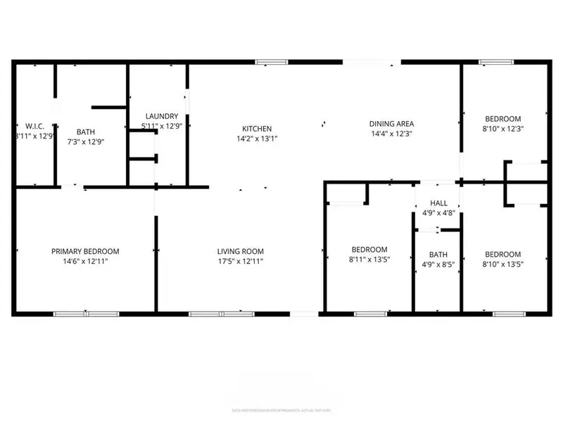 2D floor plan layout of this home in , Burleson, TX (Image 3).