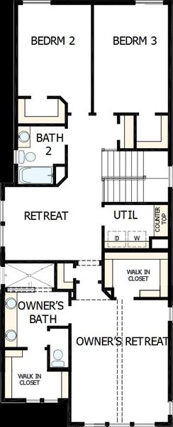 2D floor plan layout of this home in Indigo 35’ Homesites, Richmond, TX (Image 3). 2D floor plan layout of this home in Indigo 35’ Homesites, Richmond, TX (Image 3).