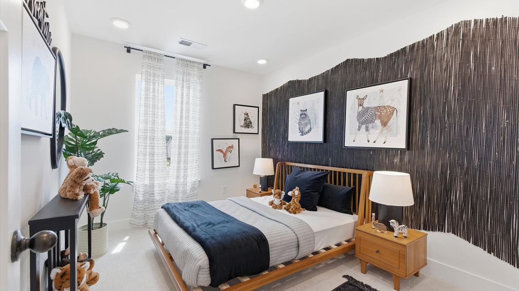 Carpeted secondary bedroom offering warmth and everyday comfort of The Churchill Design