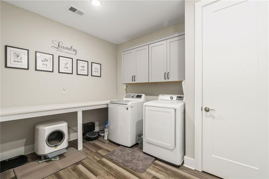 Furnished interior view inside a new home in Crescent Pointe at Great Sky, Canton (Image 43).
