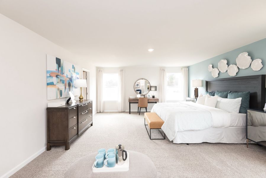 Furnished interior view inside a new home in Preserve at Mountain Creek, Pendergrass (Image 9).