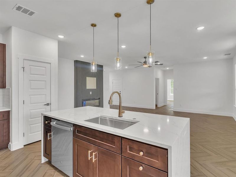 Furnished interior view inside a new home in , Granbury (Image 12). Furnished interior view inside a new home in , Granbury (Image 12).