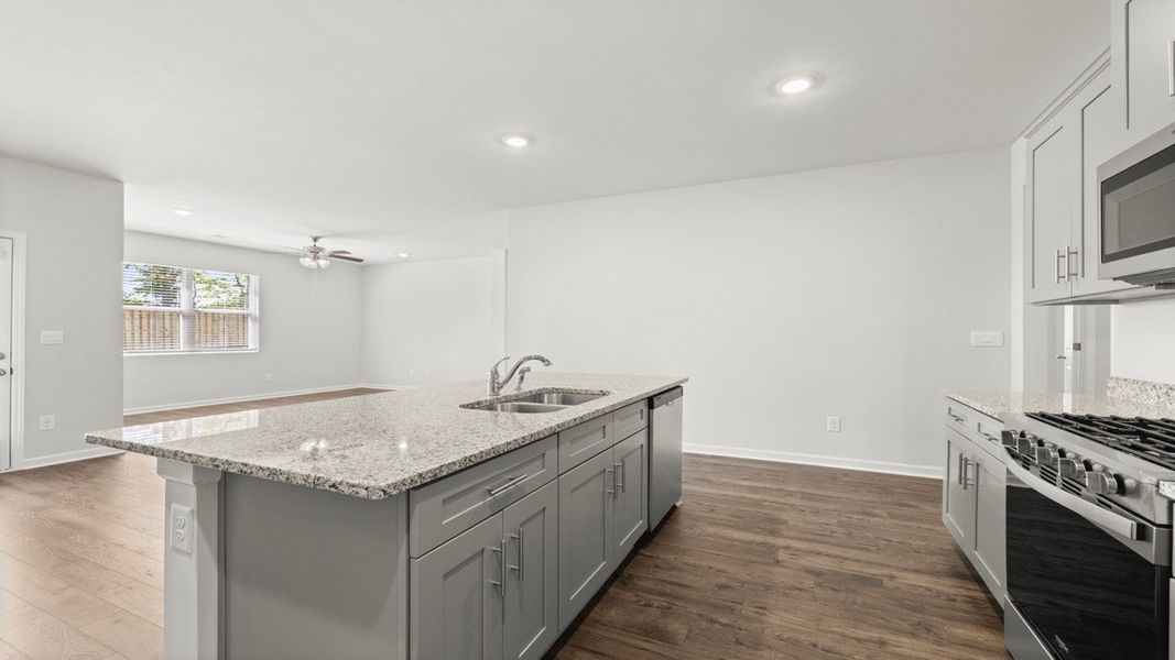 Furnished interior view inside a new home in Captain's Corner, Grovetown (Image 9). Furnished interior view inside a new home in Captain's Corner, Grovetown (Image 9).