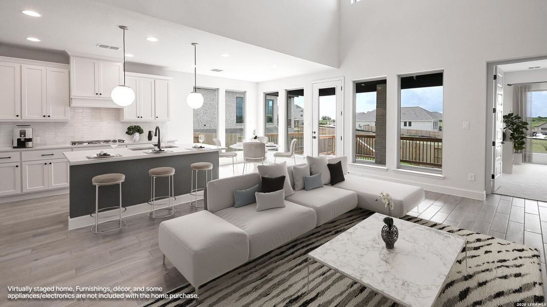 Furnished interior view inside a new home in Homestead, Schertz (Image 14).
