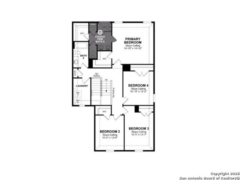 2D floor plan layout of this home in Veranda: Classic, San Antonio, TX (Image 5).