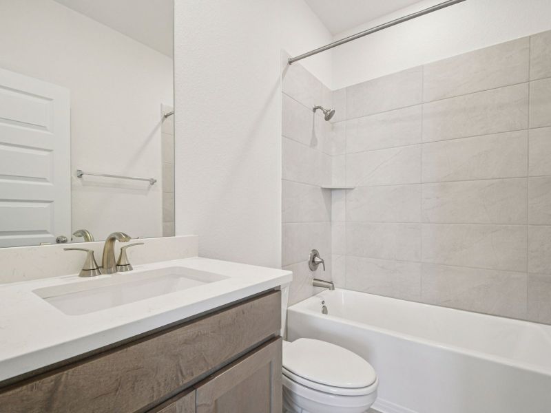 Furnished interior view inside a new home in Lakeside Meadows, Pflugerville (Image 4).