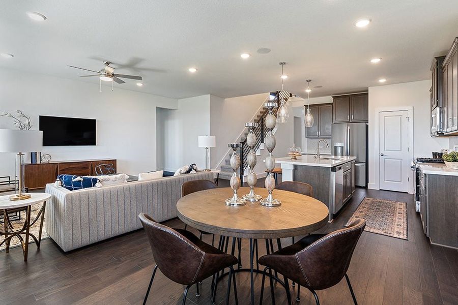 Representative furnished interior of a home built from the Trinity by Taylor Morrison in Emory Crossing 50s, Hutto (Image 8).