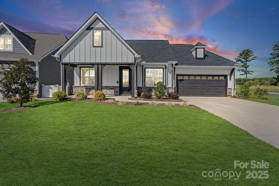 Front exterior of a new home in , Denver, NC, highlighting curb appeal (Image 1). Front exterior of a new home in , Denver, NC, highlighting curb appeal (Image 1).